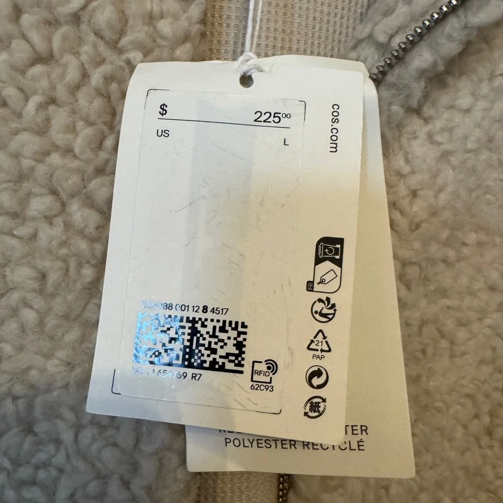 COS Beige Sherpa Jacket - Picture 4 of 5